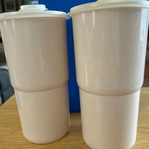 Vintage Tupperware Plastic Tumblers 30 Oz